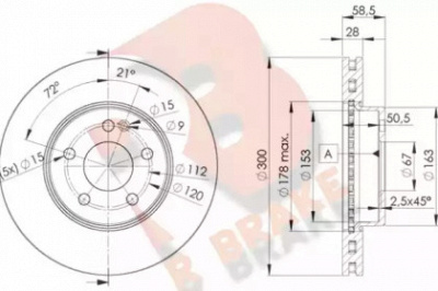 R BRAKE 78rbd20415 -